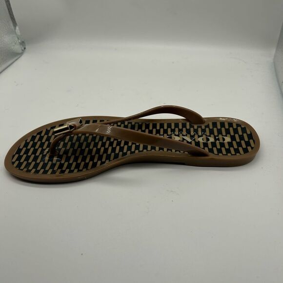 Coach Landon Jelly Flip Flops with Bow Accents Size 6B - Picture 11 of 13